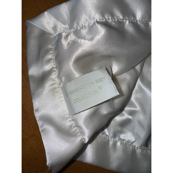 Bearington Baby Lamb Lovey Satin Sherpa Security Blanket Plush Sewn Eyes - Picture 6 of 14